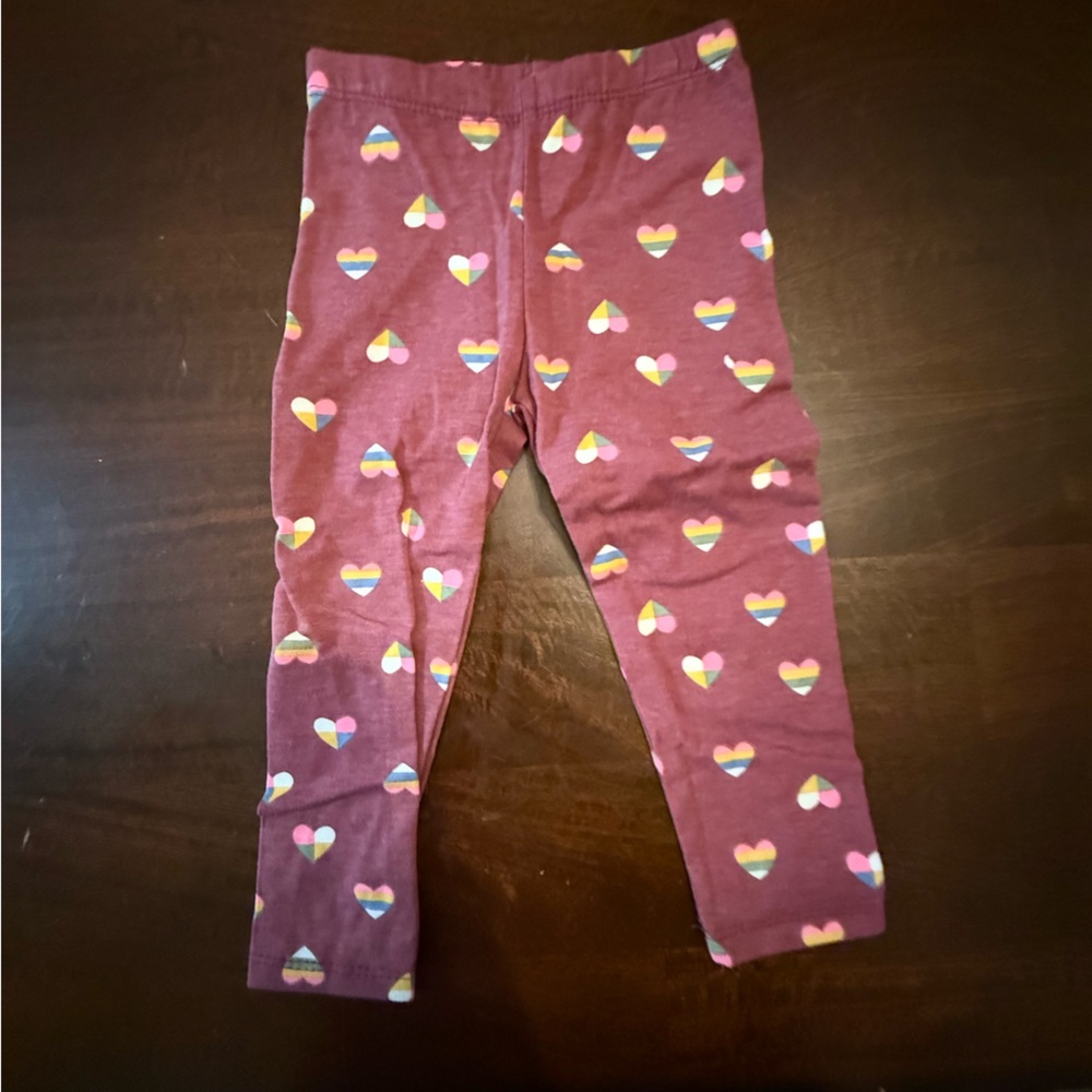One Step Ahead Multicolor Heart Leggings